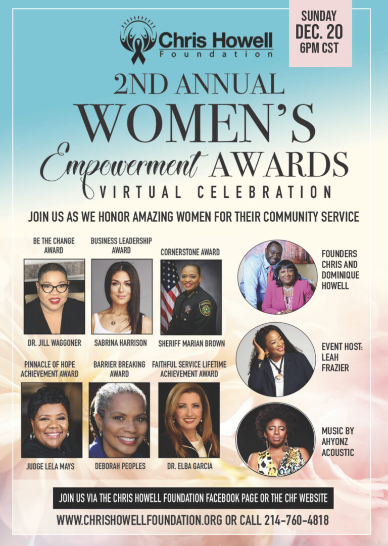 2nd Annual Women’s Empowerment Awards Celebration(Virtual) – Chris ...